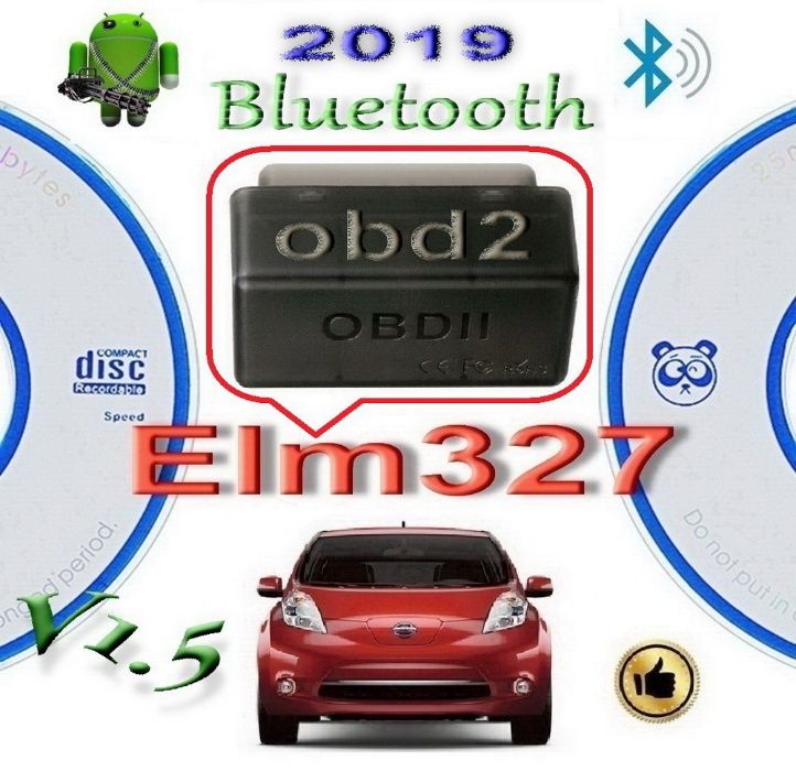 Новая сборка ОБД Авто Сканер ELM327 Bluetooth v1.5 OBD2 2024 года