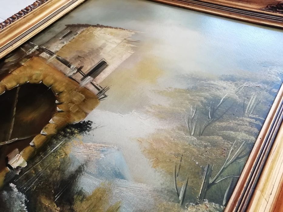 Quadro a Oleo decorativo antigo