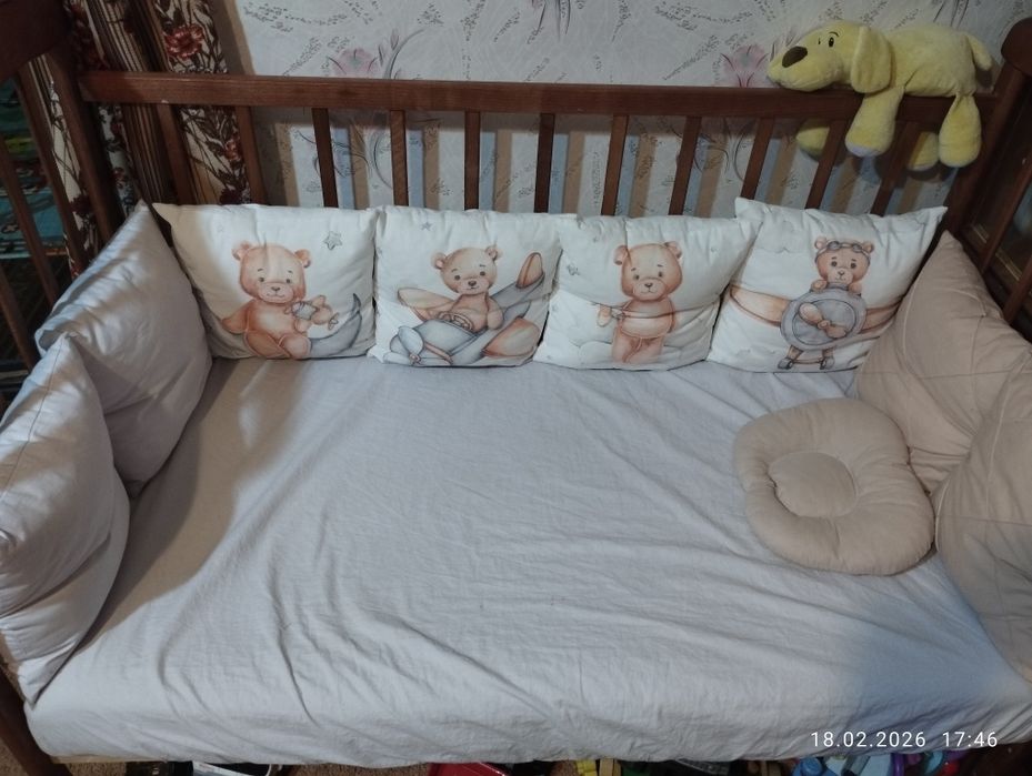 Дитяче ліжечко+ванночка.