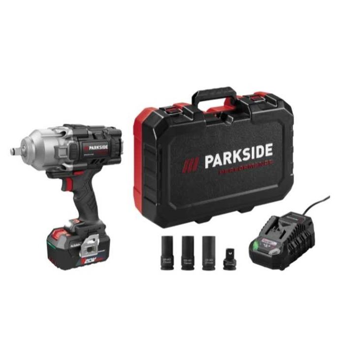 Akumulatorowy klucz udarowy PARKSIDE Performance 20 V C4, 4 Ah