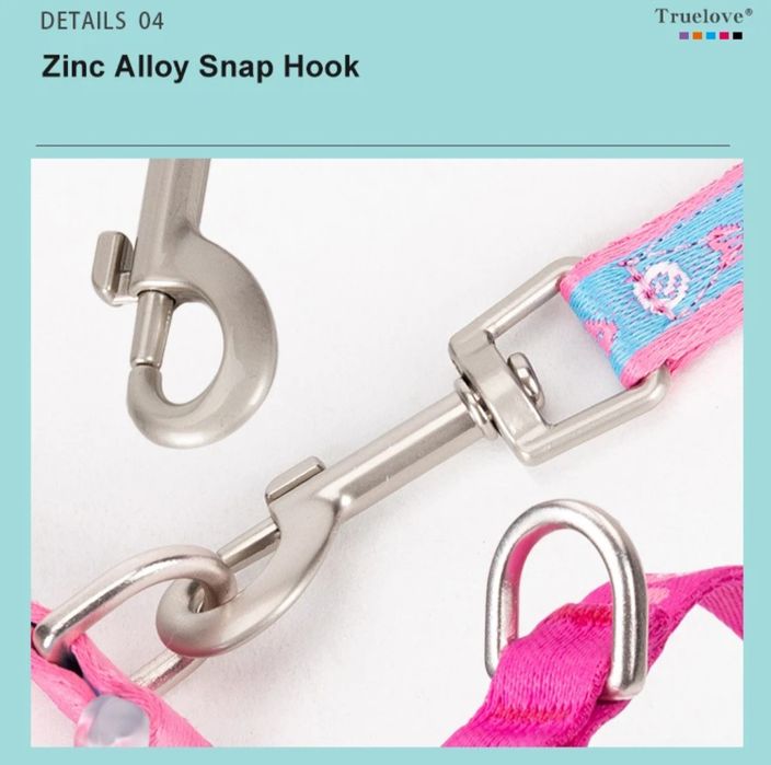 Ошейник с поводком для котов truelove