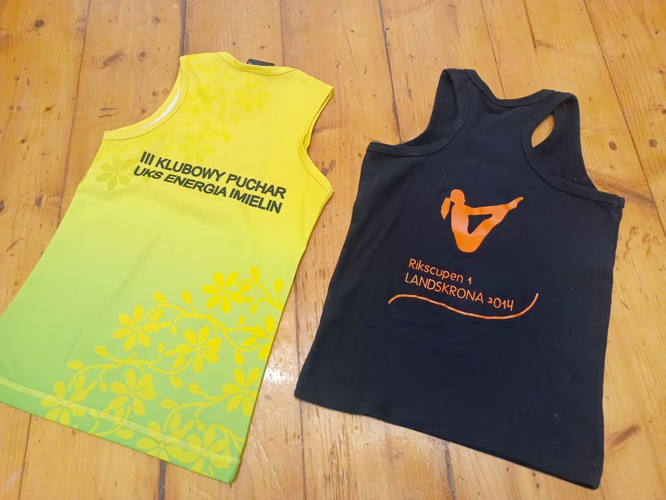 Ubrania treningowe gimnastyka Merino Sport i inne r. 128,134,140,146