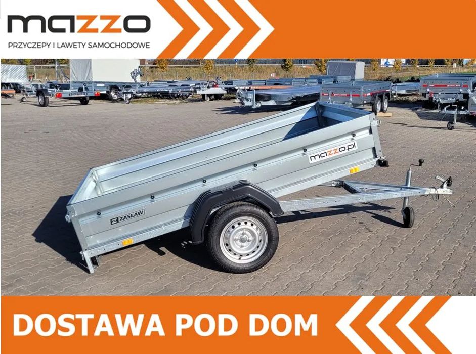Zaslaw Dostawa Przyczepka uchylna DMC750kg 235x132x35cm SOLIDNA I MOCNA! HIT!  235SU DOSTAWA Przyczepka lekka 235x132x35 UCHYLNA MOCNA I SOLIDNA