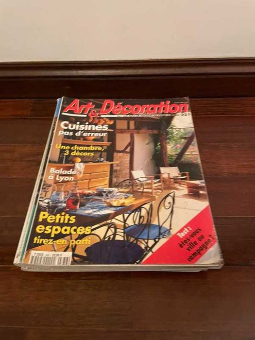 15 revistas de decoração internacionais e nacionais.