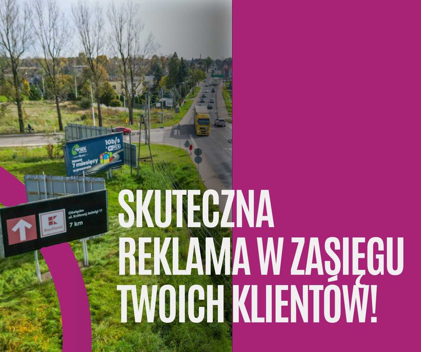 Billboard Zator Energylandia | Wydruk, montaż | Brokersmedia.pl