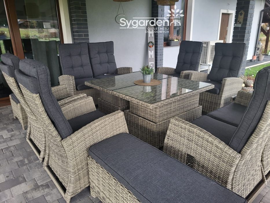 Meble ogrodowe, zestaw mebli ogrodowych Premium 14  osobowy.