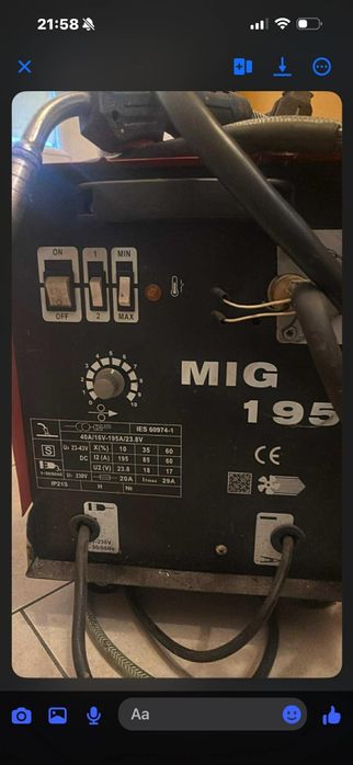 Migomat 195a spawarka