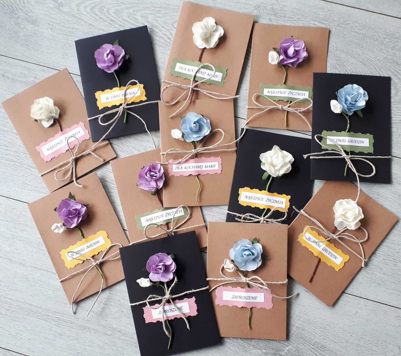 Kartki okolicznościowe Dzień Mamy Urodziny Zaproszenia 1 szt