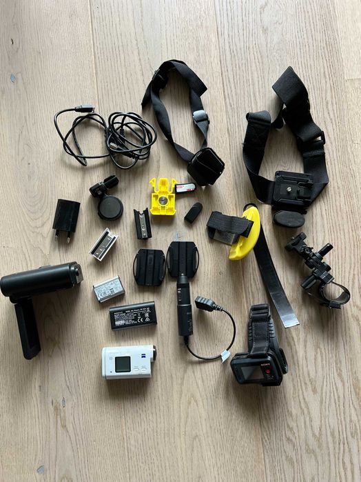 Kamera sportowa Sony HDR-AS200V + największy zestaw akcesoriów