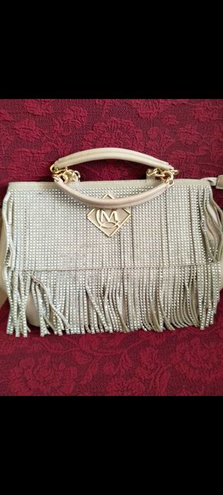 Piękna torebka Massimo Contti frędzle
