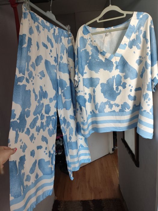 Piękny komplet letni krówka 46 48