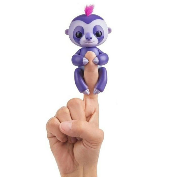 Інтерактивний лінивець WowWee Fingerlings Baby Sloth - Marge - Purple