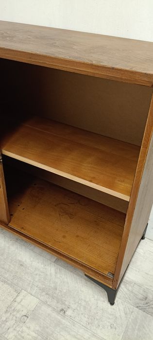 komoda sideboard PRL vintage design pod telewizor z roletą