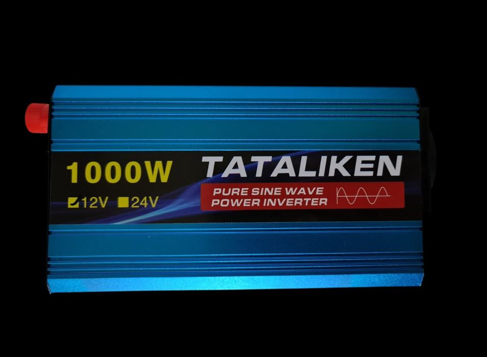 Інвертор Tataliken 1000W 12V-220V Pure Sine Wave (Чиста синусоїда).