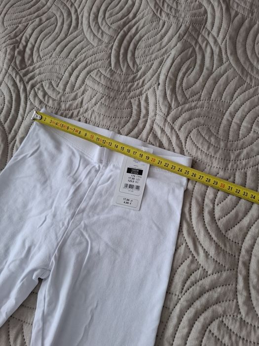 Legginsy białe  cool club rozm 122 nowe