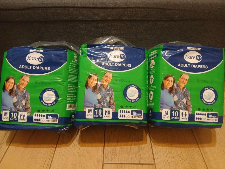 Pieluchomajtki zapinane na taśmę dla dorosłych Karein Classic 30szt.