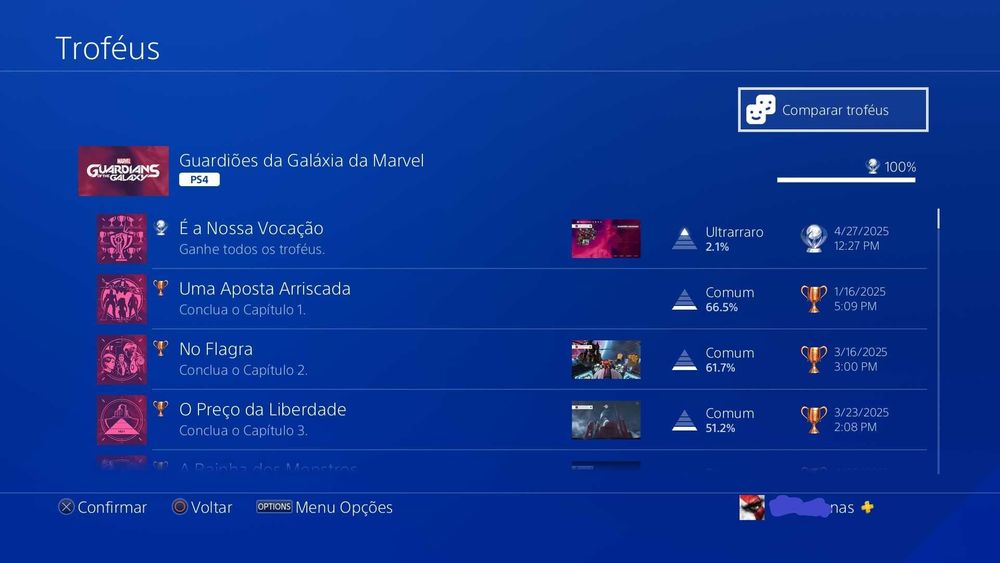 Troféu de Platina Para Jogos de Playstation
