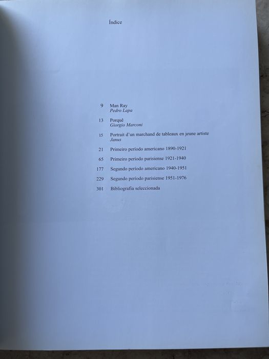 Catálogo  “Man Ray”