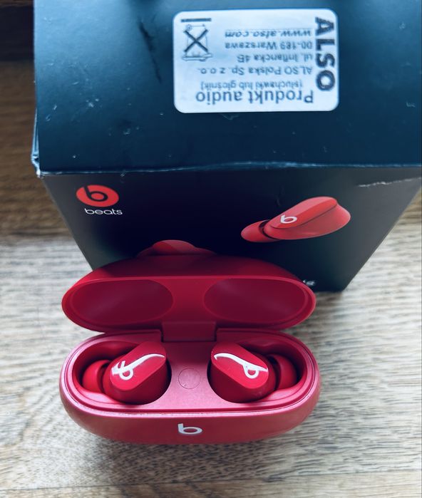 Słuchawki bezprzewodowe Beats Studio Buds Dokanałowe Czerwony
