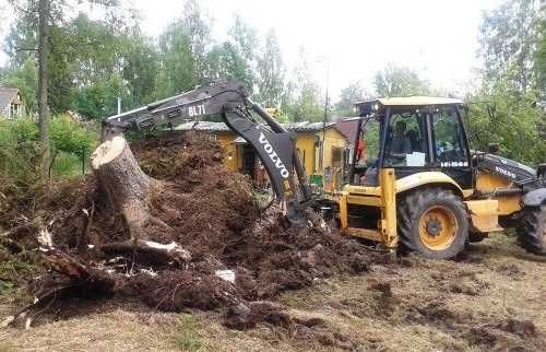 Вывоз мусора старых домов измельчение веток Спил обрезка деревьев пней