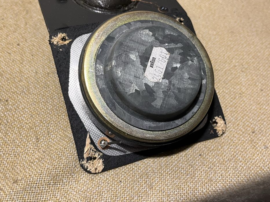 Аудиофильские немецкие 50мм СЧ динамики BRAUN 2461 601 (100Вт/12Ом)