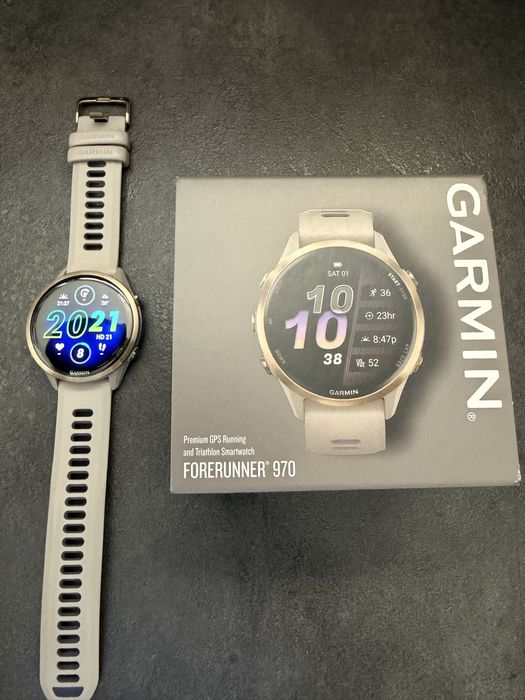 Zegarek Garmin Forerunner 970 - Stan idealny, gwarancja