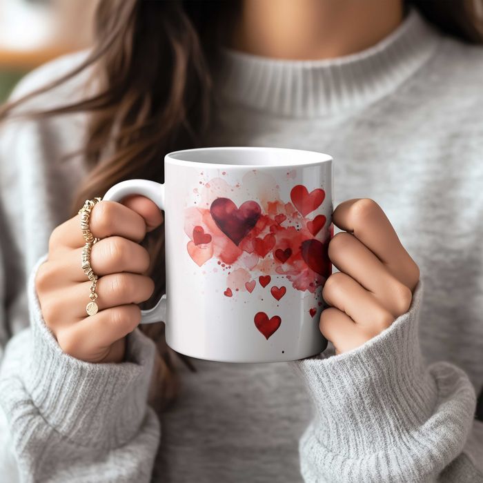 Kubek pełen miłości – pij swoje uczucia z rana! ROCZNICA, WALENTYNKI
