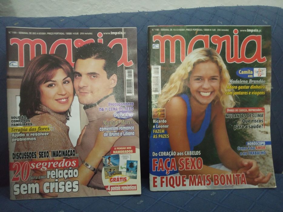 16 Revistas MARIA, anos 2000