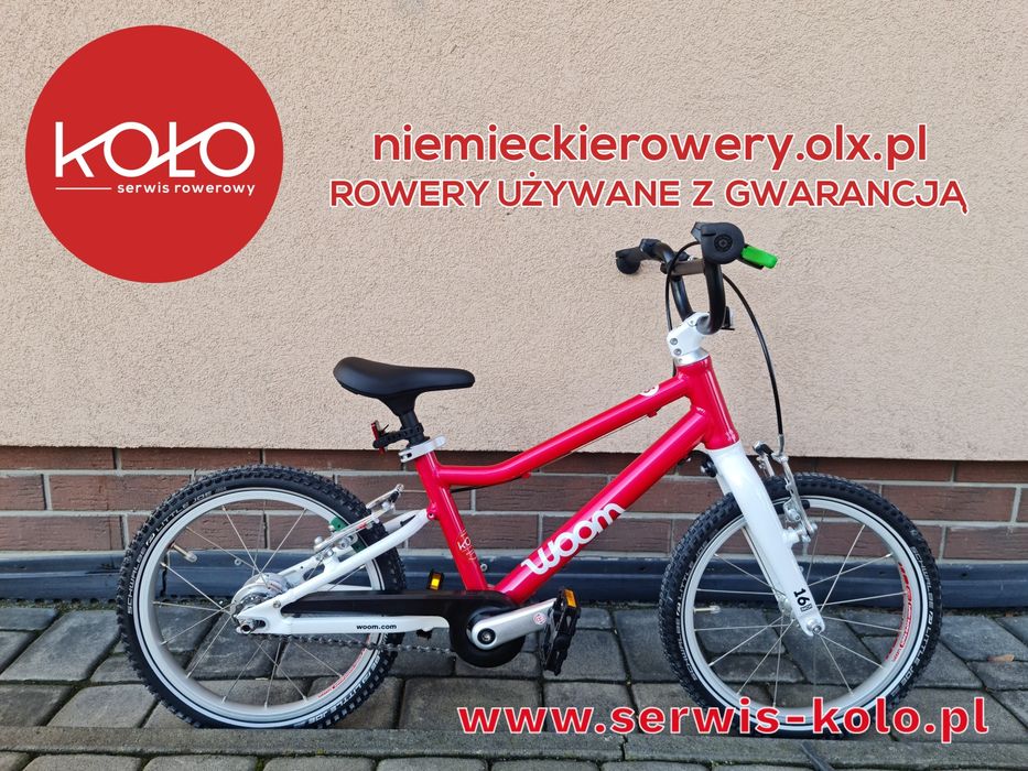 Rower dziecięcy WOOM GO 3 koła 16 AUTOMAGIC aluminium jak nowy POLECAM