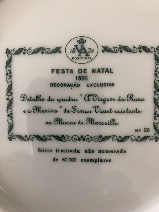 Pratos Natal Vista Alegre