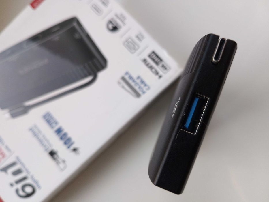 USB хаб Promate 6-1  USB-C PD 100 Вт  Gigabit Ethernet   HDMI   VGA