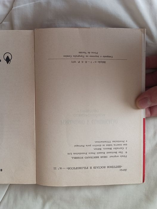 Pensamento e Comunicação - Bertrand Russell