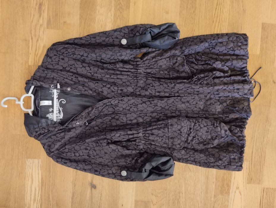 Płaszczyk przejściowy, parka, lekka narzutka, denim co