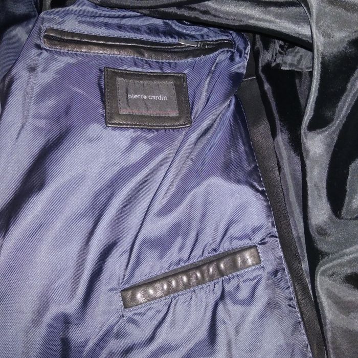 Kurtka zimowa pierre cardin skóra jagnięca