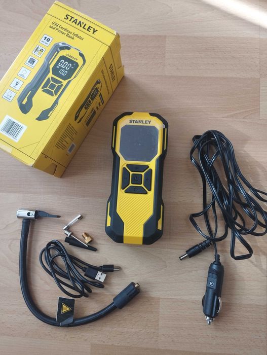 Kompresor akumulatorowy Stanley SXIF0101 - Powerbank, Latarka LED