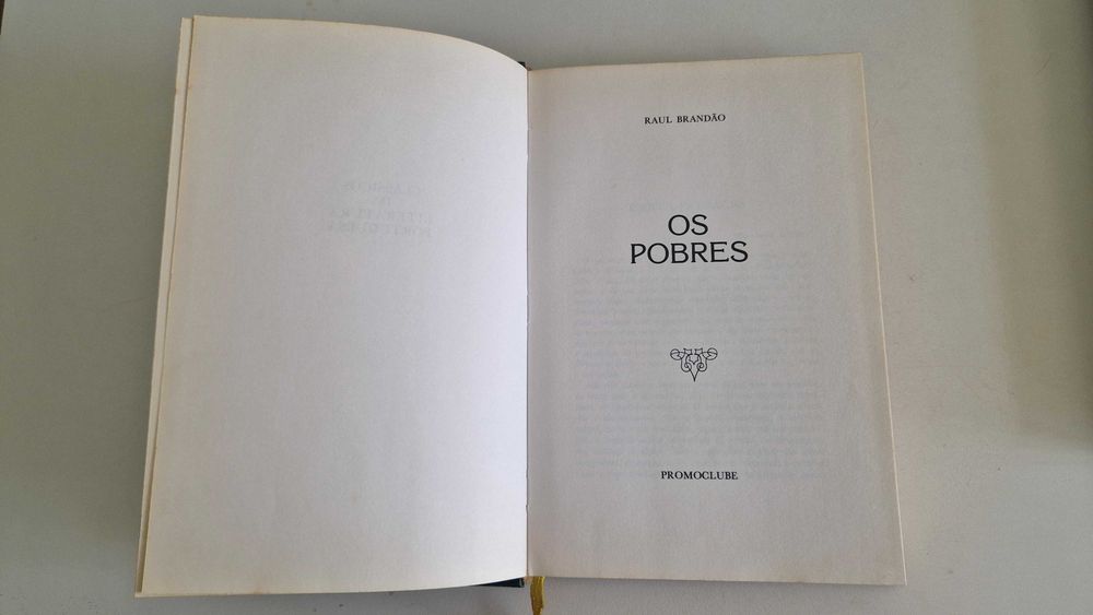 Livro Os Pobres de Raul Brandão