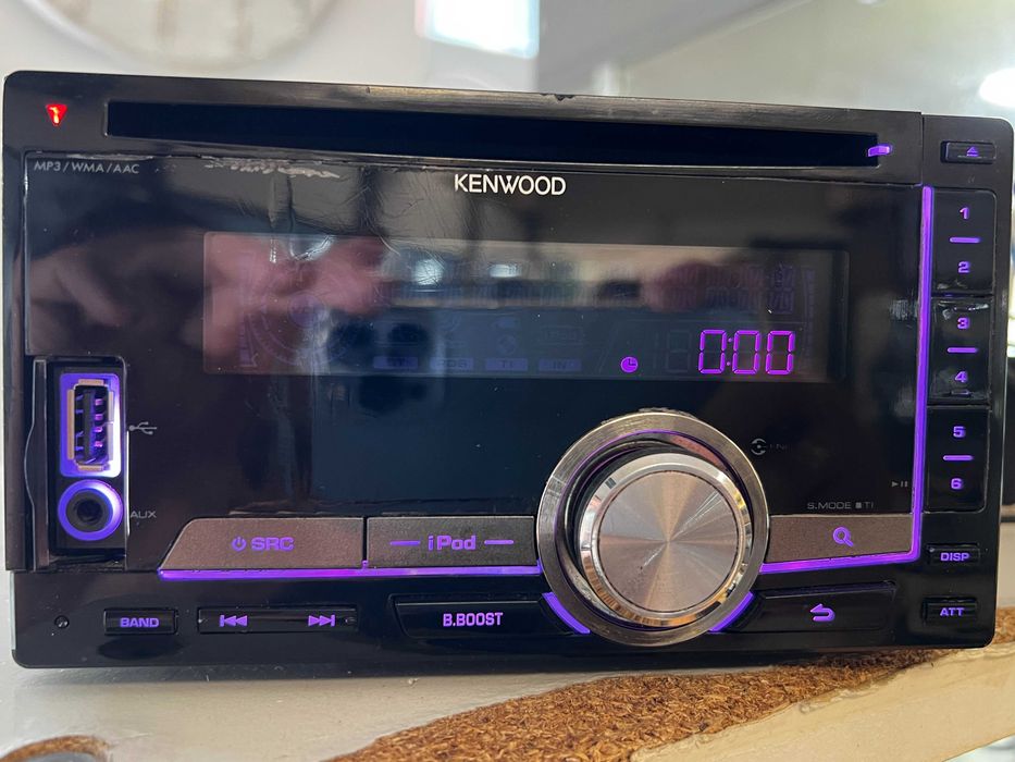 Radio Kenwood DPX404U 2DIN – sprawne, USB, AUX, MP3/WMA/AAC