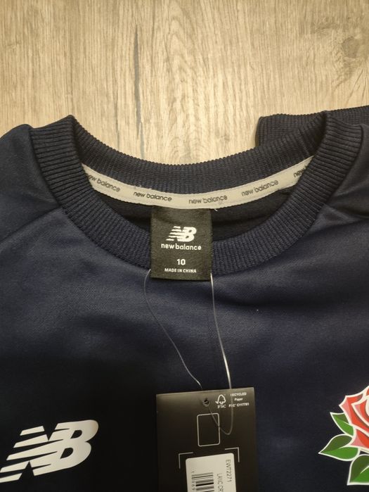 Світшот New Balance England Rugby M оригінал темно-синій