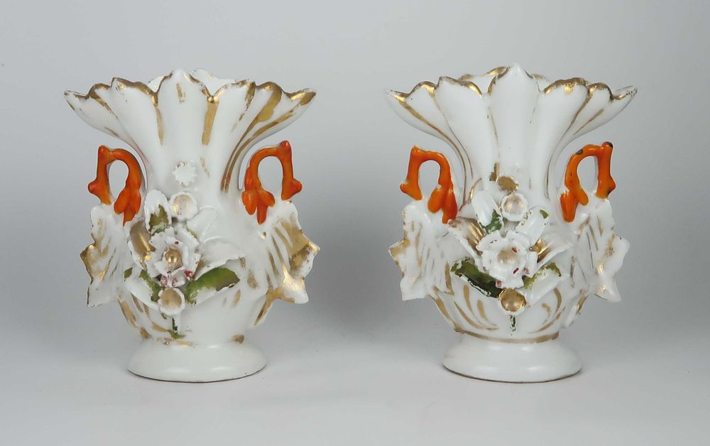 Par de jarras porcelana Séc. XIX/XX