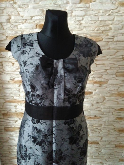 Szara sukienka + bolerko M