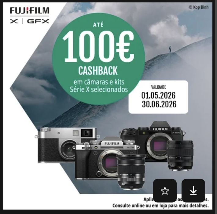 Fuji X - half. Novo, Fatura e garantia 3 anos Fuji PT.