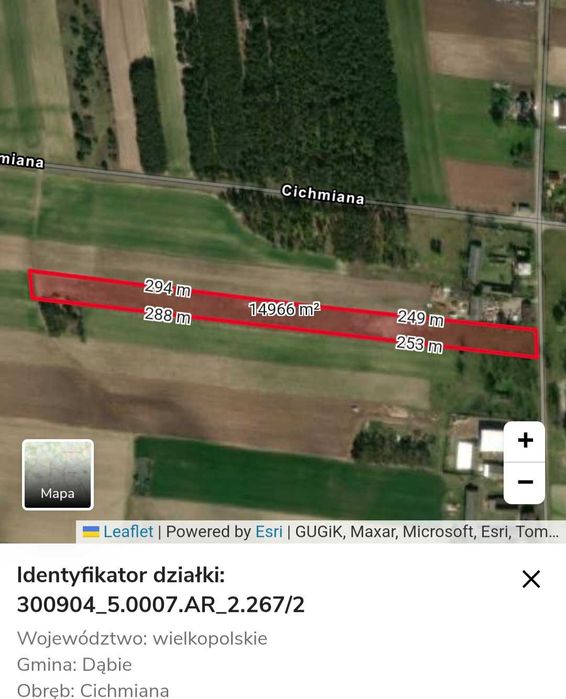 Działka 16 tys m w spokojnej okolicy blisko A2
