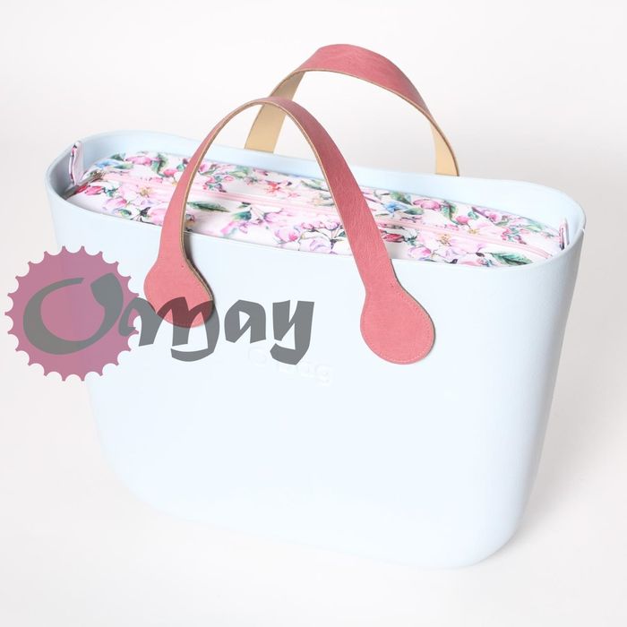 organizer OBAG STANDARD ogród pudrowy róż 2 kieszenie wkład OMAY