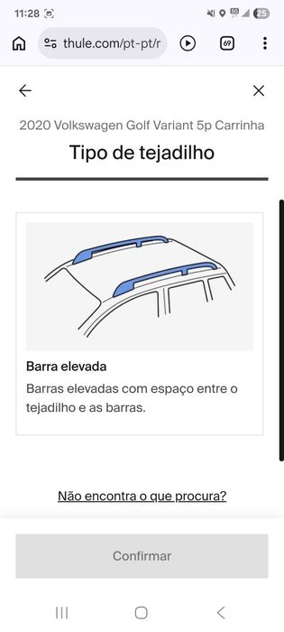 Barras tejadilho Thule wingbar edge + kit 720400.