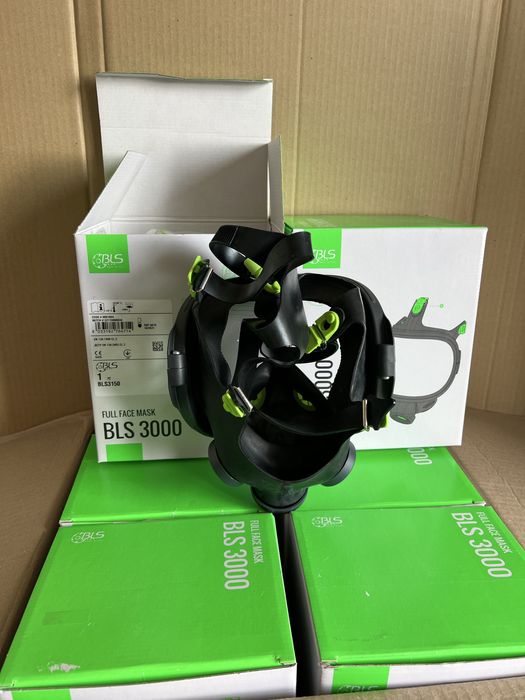 Маска Протигаз BLS 3150 Панорамна Повнолицева Респіратор Фільтр Захист