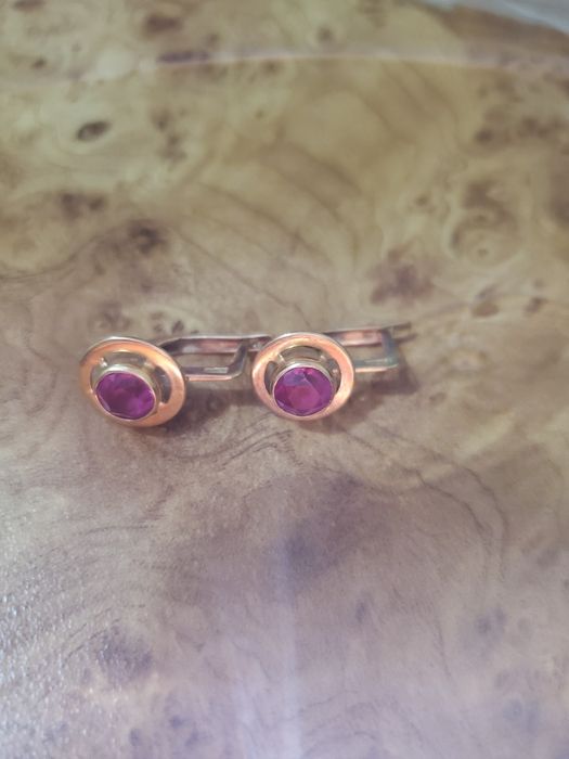 Золотые серьги 583 проба