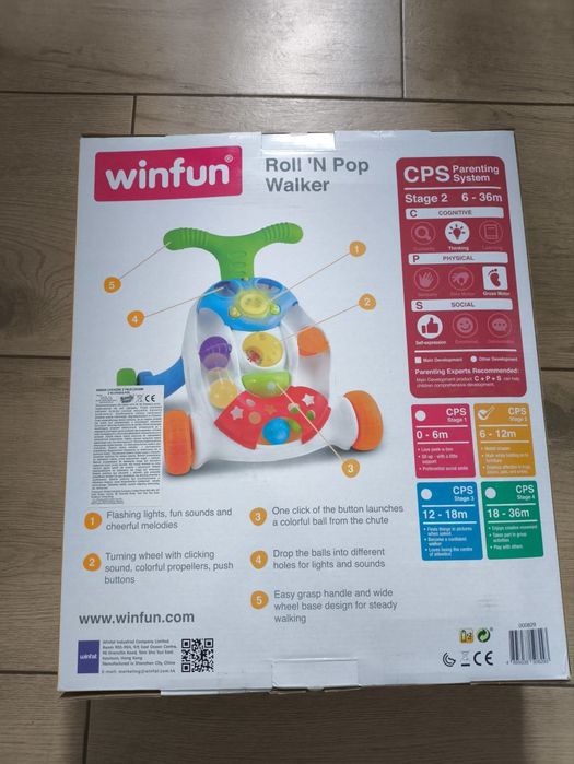 Pchacz chodzik jeździk dla dzieci smily Play 6m+