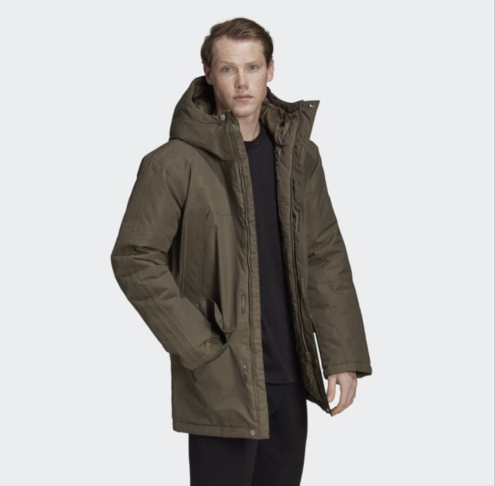 Зимний пуховик adidas мужской