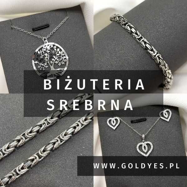 SREBRNA biżuteria próby 925  GOLDYES Jubiler