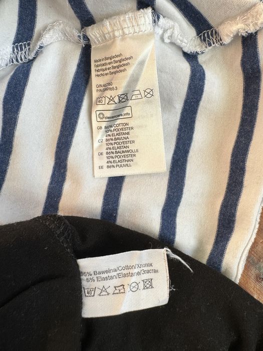 T-shirt, koszulka ciążowa H&M mama, rozmiar M + czarne getry